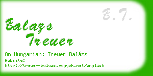 balazs treuer business card